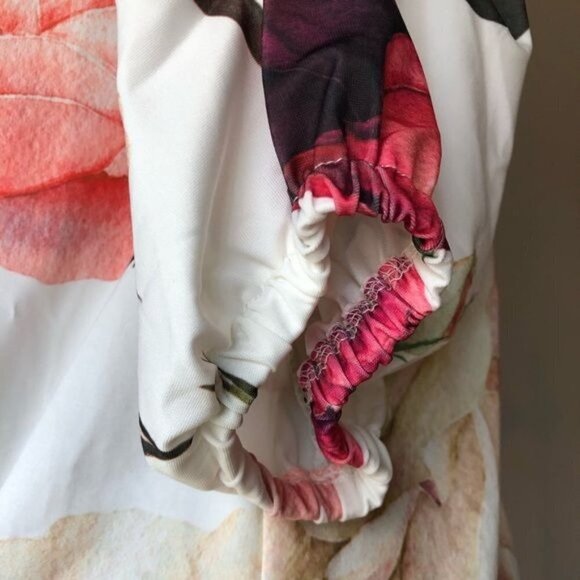 Lily for Firmiana Peasant Blouse With Coral Roses Size L - Picture 5 of 9